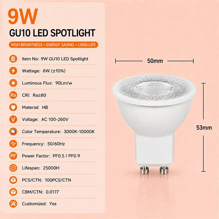 6W GU10 LED Spotlight suppliers
