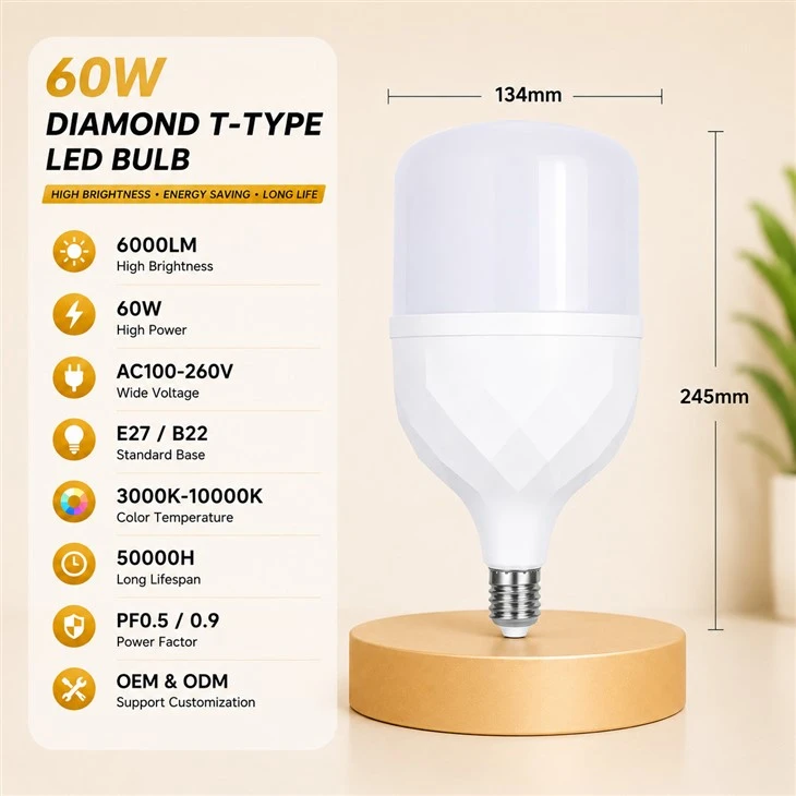 Diamond Cut LED T Bulb factory