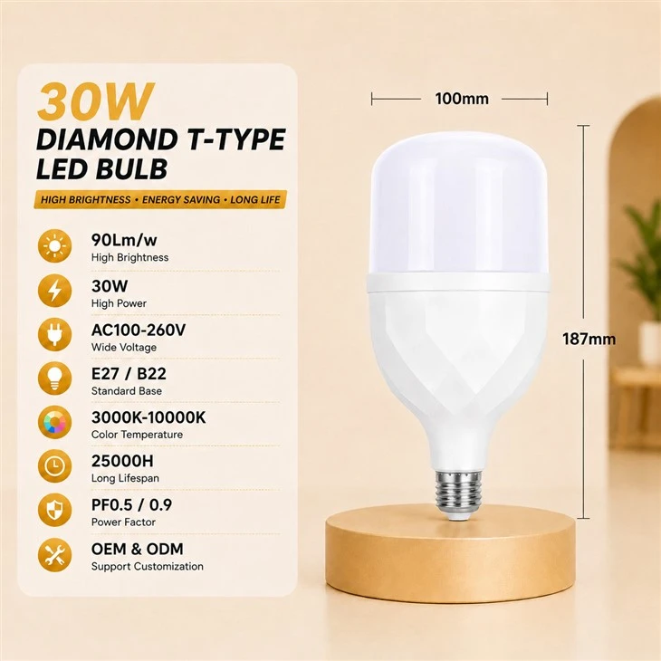 Diamond Pattern LED T Lamp suppliers